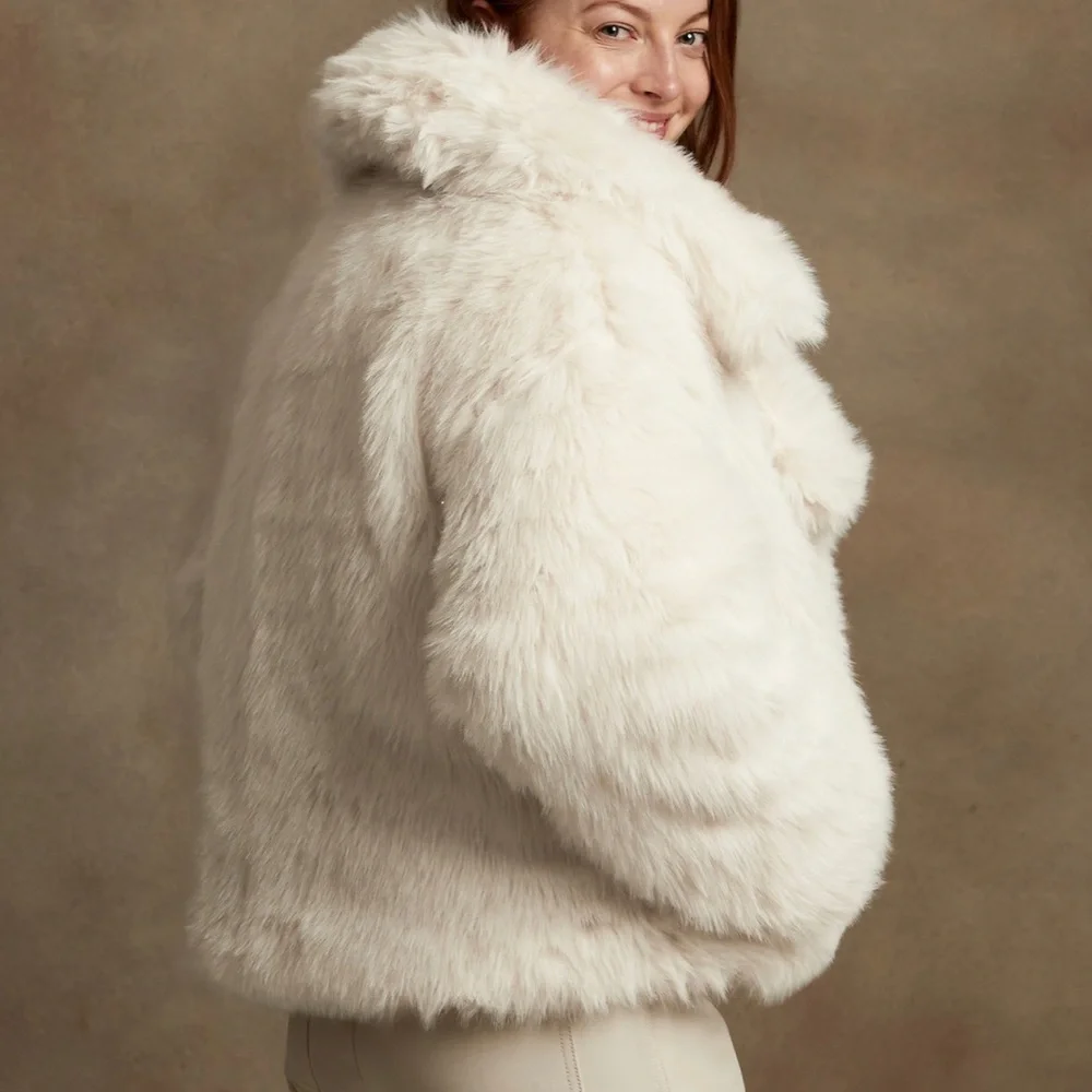 Reversible Faux Fur Down Jacket - Picture 3 of 7
